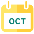 October calendar icon