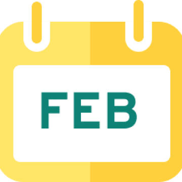 February calendar icon