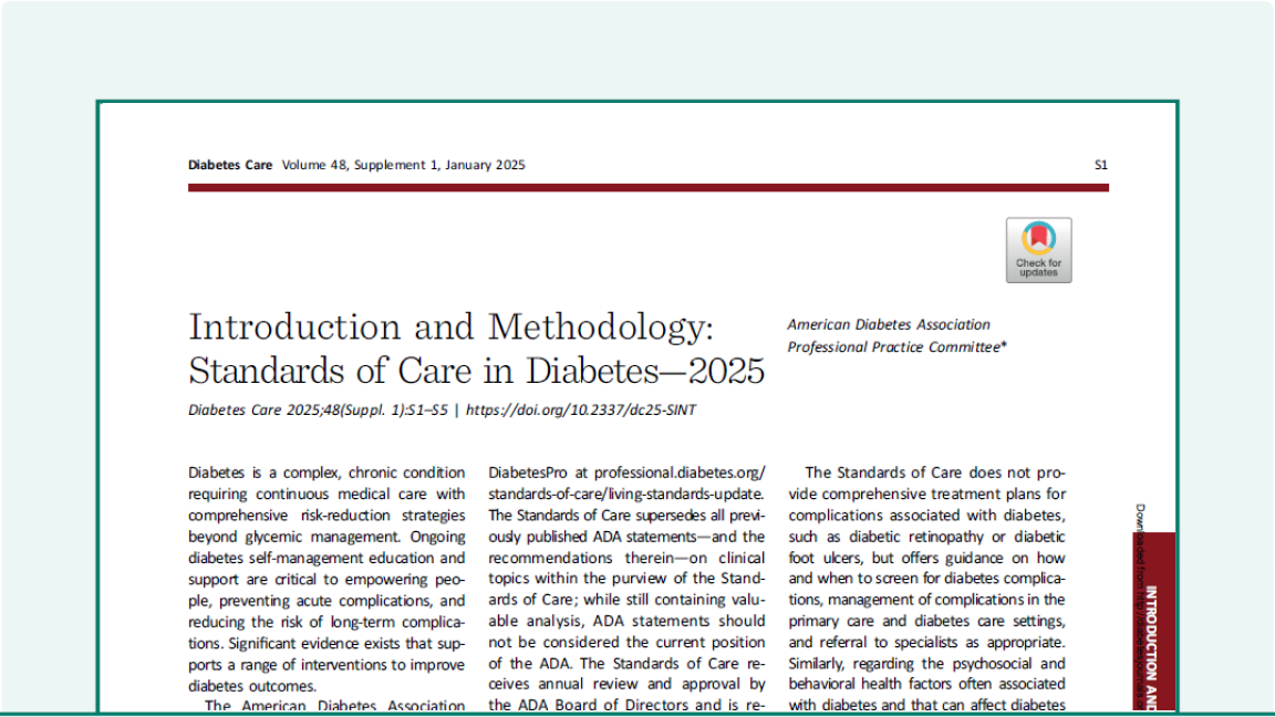 2025 ADA® Standards of Care